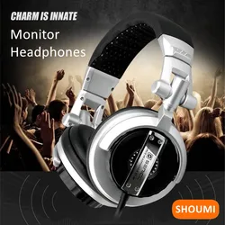 Shoumi Monitor Headphones Auriculares Studio Dynamic Stereo DJ Earphones Professional Recording & Mixing Noise Lsolating Headset
