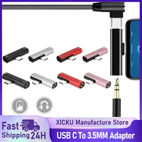 2 In 1 USB C To 3.5mm Jack Earphone Audio Adapter Charging Converter 3.0 To Type C OTG for MacbookPro Not Support for Sumsang