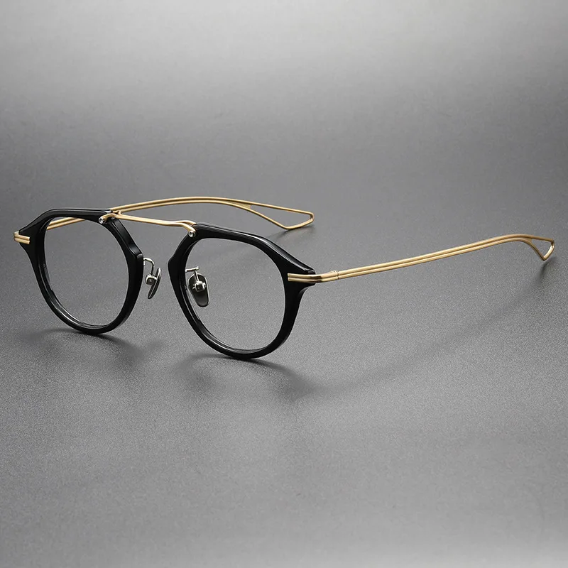 New in Women Fashion Round Business Optical Glasses Frame High Quality Men Reading Computer Prescription Luxury Glasses UV400