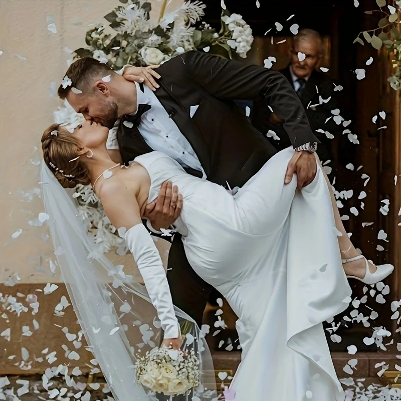 6000 قطعة من قصاصات الورق البيضاء على شكل قلب لحفلات الزفاف وحفلات الزفاف والذكرى السنوية - سهلة الرمي، زينة عيد الميلاد