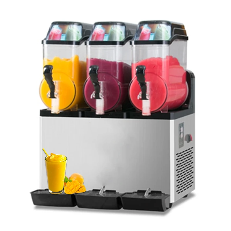 

Магазин Small 7 3 2 банки Smoothie Eleven Машина для слякоти Замороженный лед Холодные напитки Морозильная камера Коктейльная газированная вода Машина для слякоти