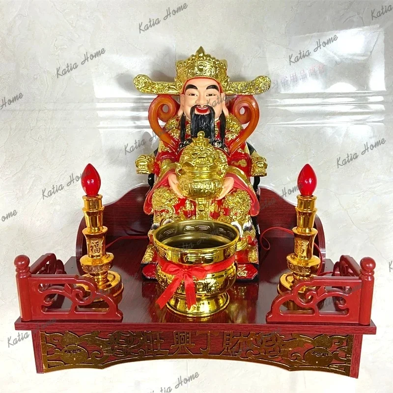 New-style Altar Cabinet Chinese Wealth God Incense Burner Altar Cabinet Wall-mounted Home Furniture Arredo