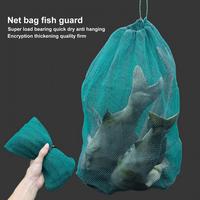 Fish Catching Net Nylon Dense Hole Mesh Bag Folding Strong Load Bearing Thickened Fishing Net Fish Net Bag Pouch