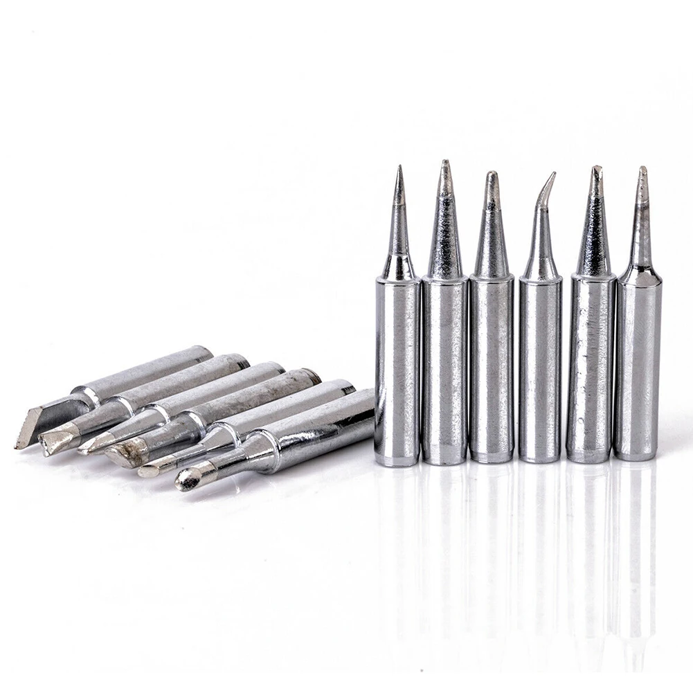 12pcs/Set 900M-T Soldering Iron Tips Lead-Solder Tips Welding Head Soldering Tools For 936 8586 852D Soldering Stations