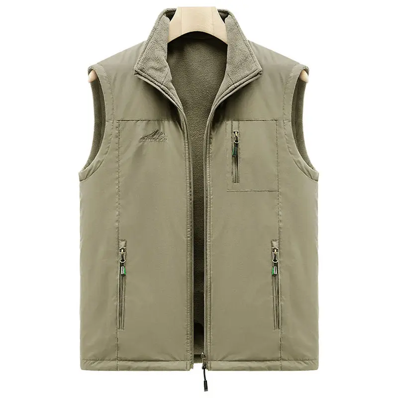 

Young Middle-aged Photography Fishing Casual Vest Spring Autumn New Outdoor Multi-Pocket Sports Cardigan Casual Loose Fit Vest
