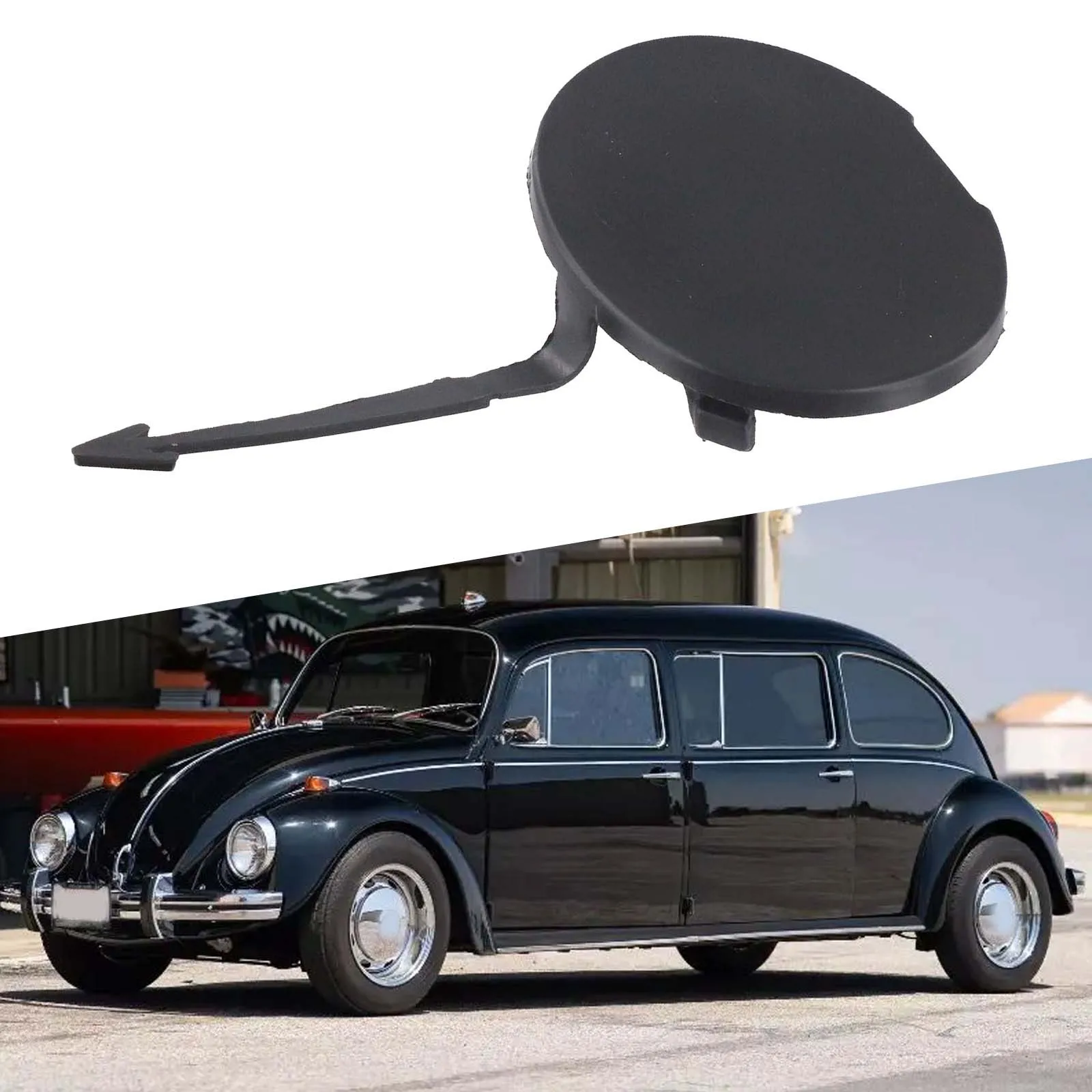 Tapa de la cubierta del gancho de remolque del parachoques delantero para 2006 2010 para Beetle 1 pieza de repuesto con número de pieza 1C0807241C Ajuste directo