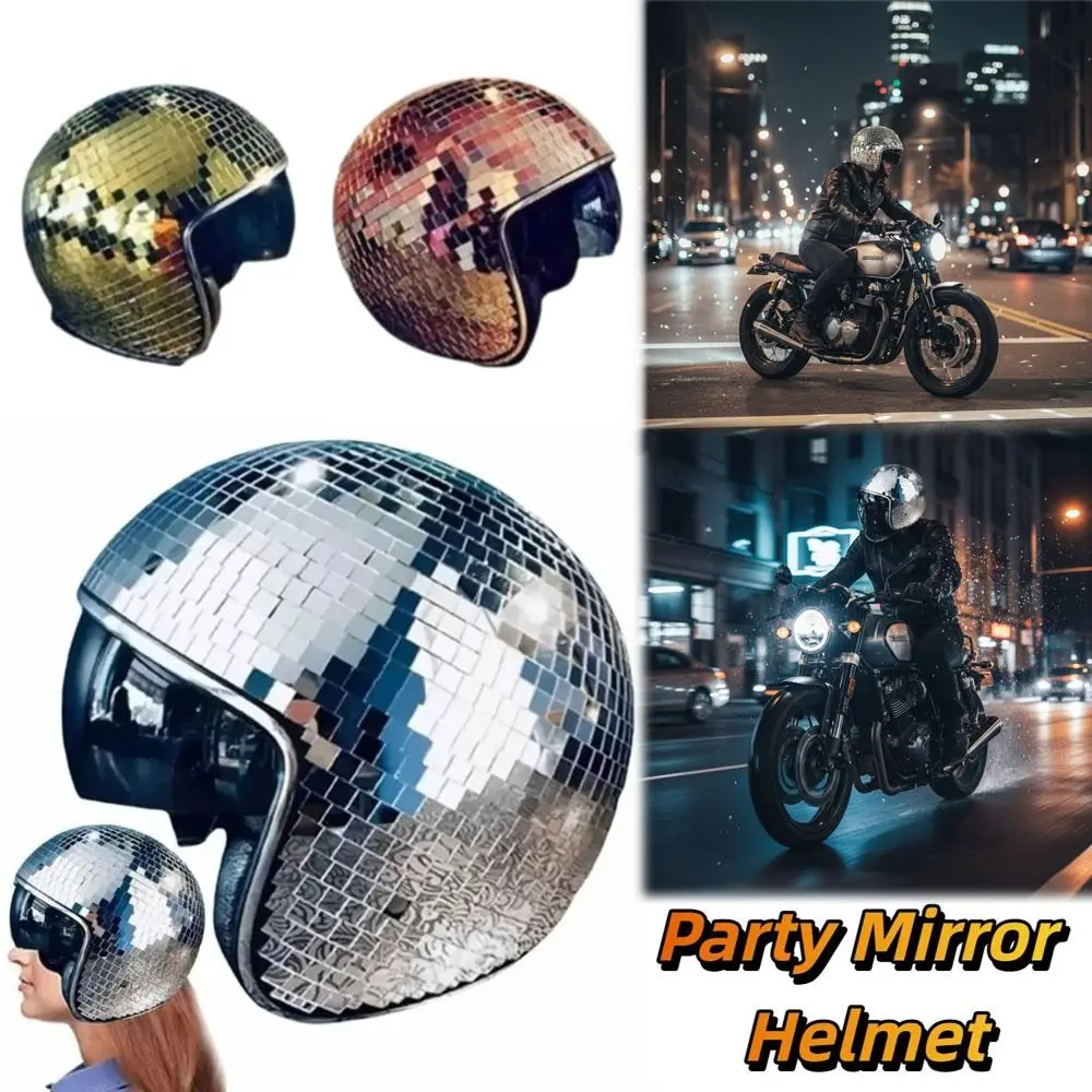 Premium Glitter Glitter Mirror Helmet Full Reflective Design Stunning Light Effects Retractable Flip Visor Helmet Flip Visor