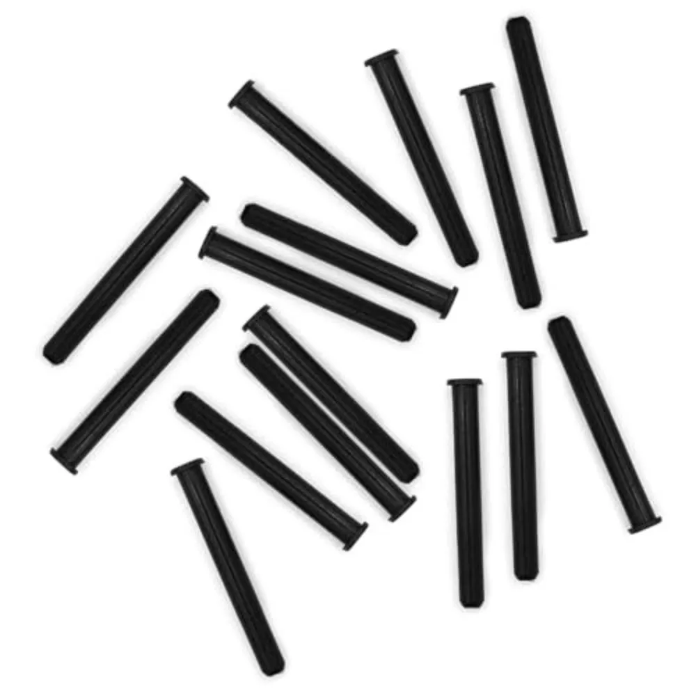 

15 шт., втулки для теннисной ракетки с двойным отверстием, запасные части, универсальные втулки для теннисных ракеток, черные защитные люверсы для теннисной ракетки