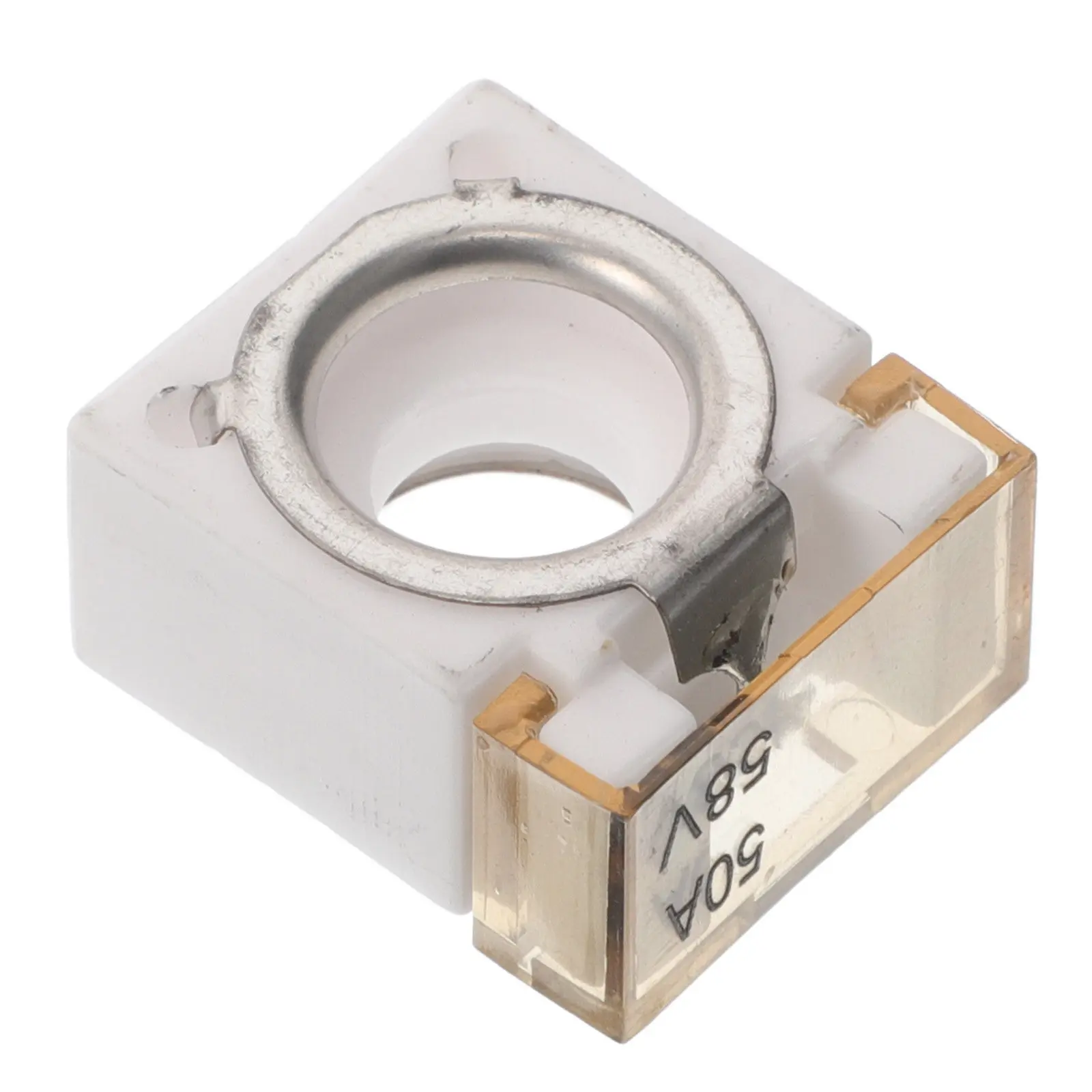 Terminal Battery Fuse 50A 58V Circular Ceramic Overload Protection Marine Automotive Yacht Circuit Breaker Replacement