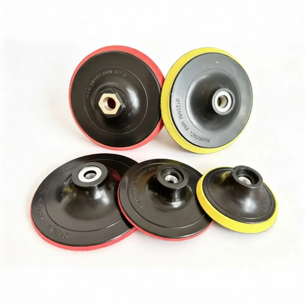 High Performance Sanding Disc Backing Pad 4 Inch 5 Inch Polishing Support Plate Adhesive Flocking Tool Accessories