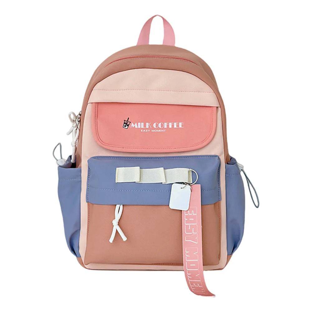 حقيبة ظهر عصرية من النايلون على الطراز الياباني للطلاب، حقائب مدرسية كاجوال مرقعة للسفر في الهواء الطلق #6