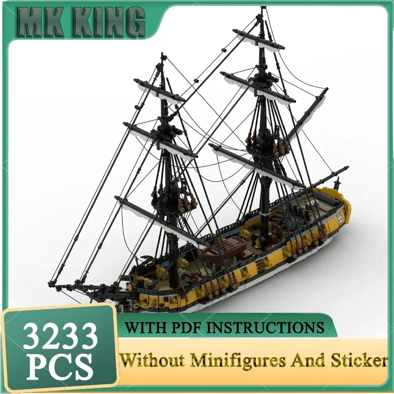 Moc Building Bricks Sloop of War HMS Challenger Model Boat Technology Modular Blocks For  DIY Sets Assembly Gifts Toys