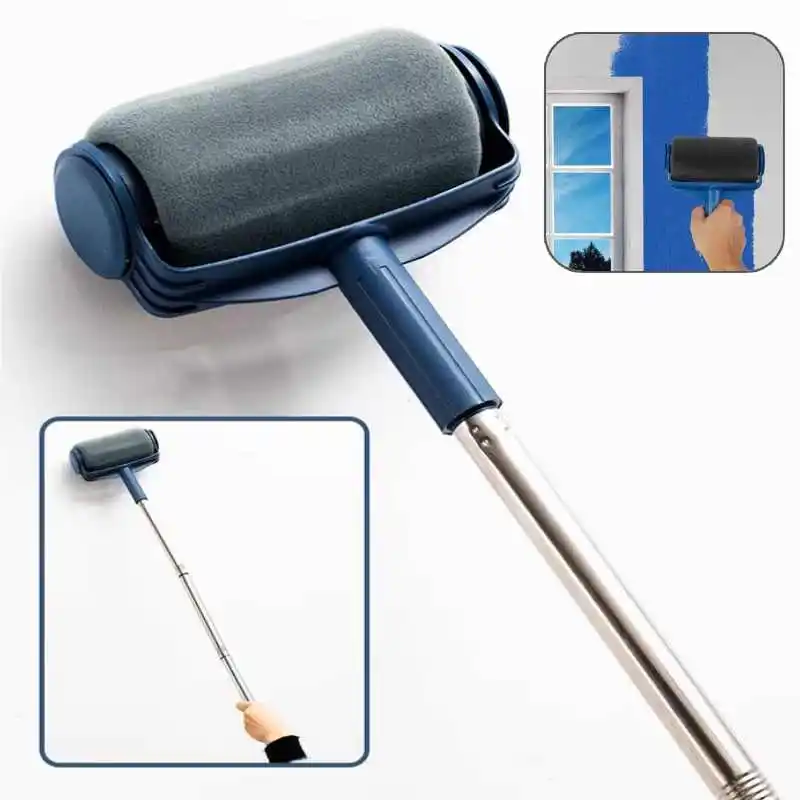 

Paint Stick Roller PP and Sponge Paint Edger Tool for Walls with Ergonomic Handle Convenient Paint Brushes for Household Tools