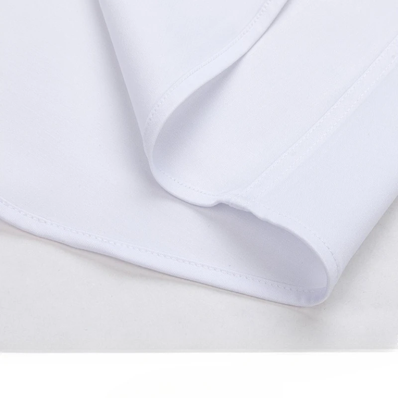 8XL High Bamboo Fiber Work White Shirt Men Long Sleeve No-Iron Office Man Long Sleeve Shirts Business Casual Office Soft Cozy