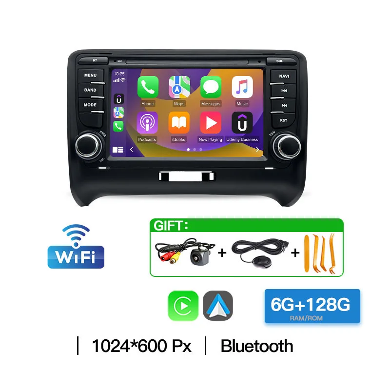 Voor Audi TT MK2 8J 2006-2014 Auto Multimedia Speler Auto Autoradio Carplay Android Radio WIFI Draadloze Carplay Audio Bluetooth BT
