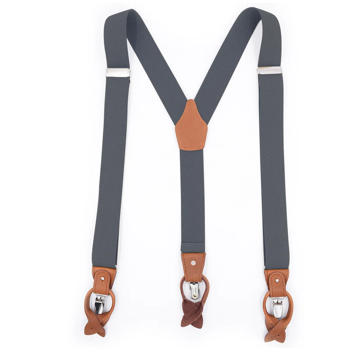 Men's Dual Braces Suspenders with Spaghetti Strap
