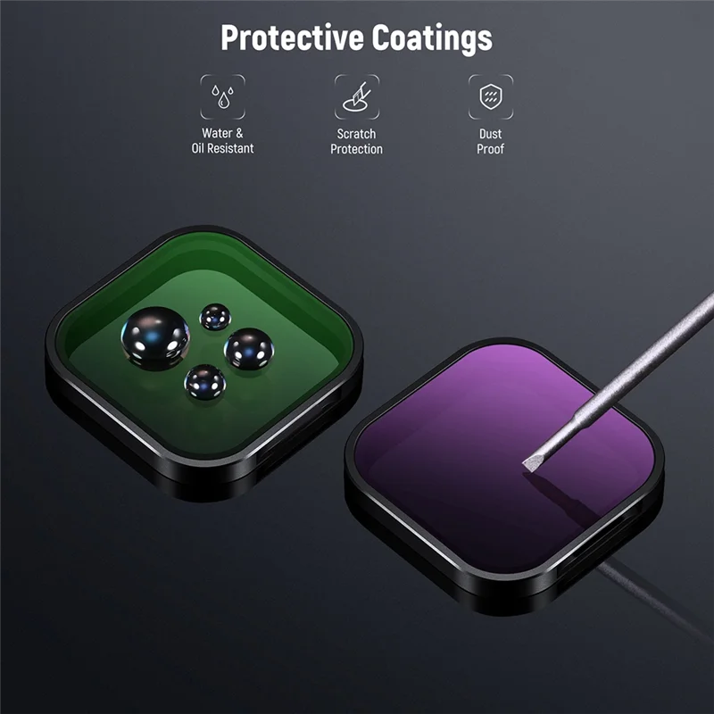 

A47F-4 Pack Water Repellent PL Filter ND16 ND32 ND 64Filter Set For Insta 360 Ace Pro Action Camera