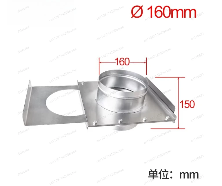 

160 Mm Bl-ast Gate for Dust Extraction System Zinc-coated Sliding Damper