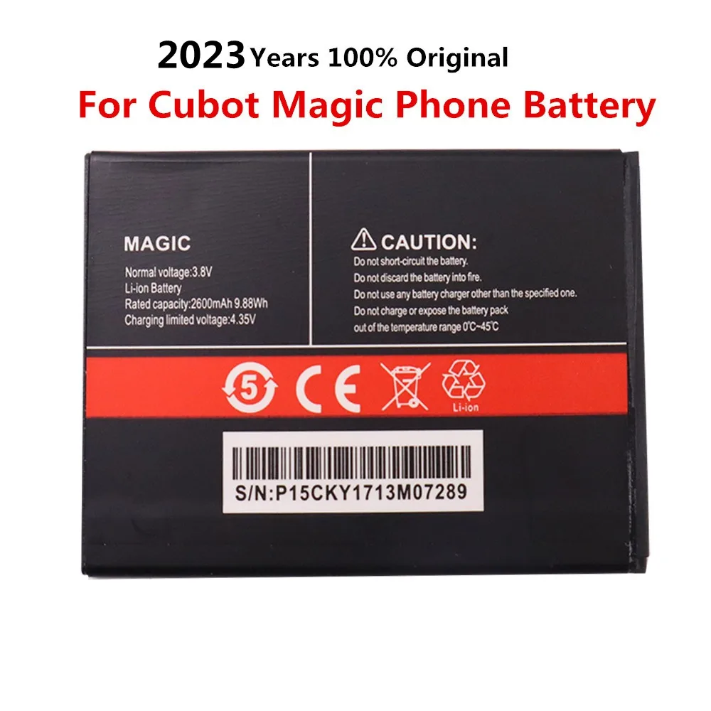 

2023 years New 2600mAh Original MAGIC Replacement Battery For Cubot Magic High Quality Mobile Phone Battery Battria In Stock