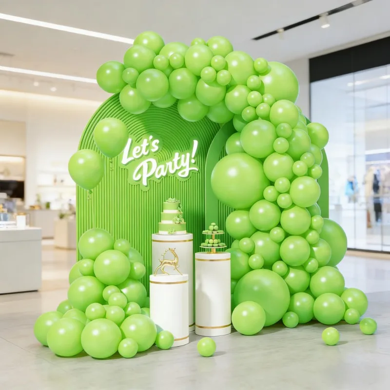Apfelgrünes Latex-Ballon-Set, Mehrgrößen-Ballonbogen-Kit für Geburtstagsfeiern, Hochzeiten, Abschlussfeiern, Babyparty-Dekorationen