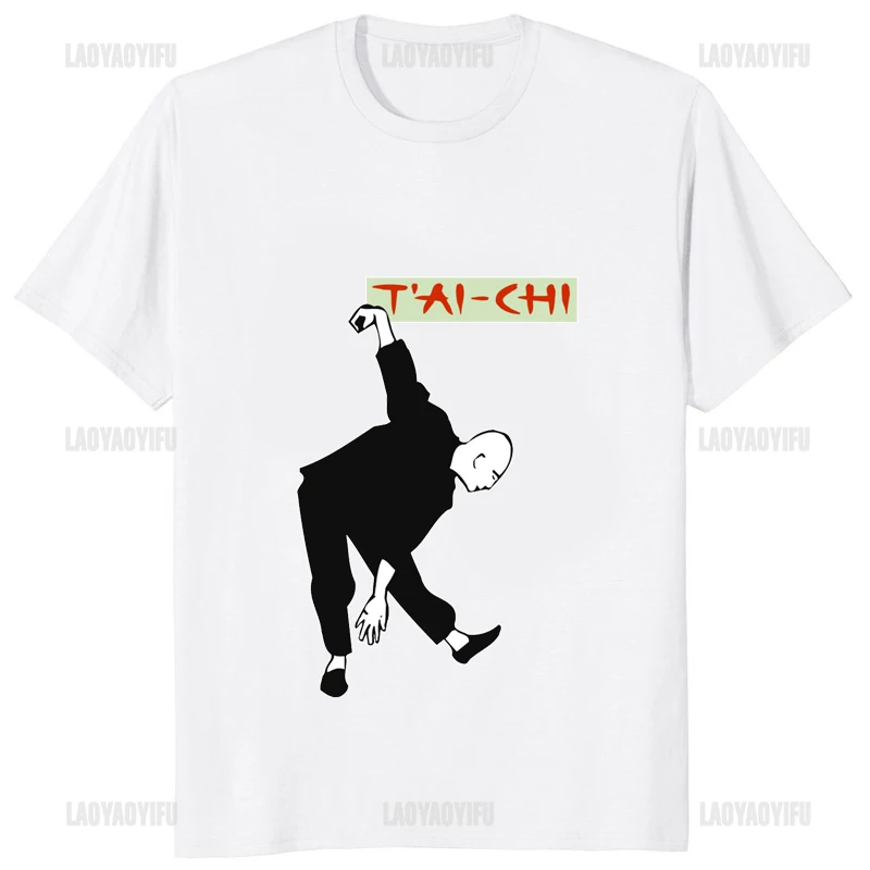 Never Underestimate An Old Man Who Knows Tai Chi Classic T-Shirt Chinese Kung Fu Printed Man T Shirt Casual Fashion Women Tshirt