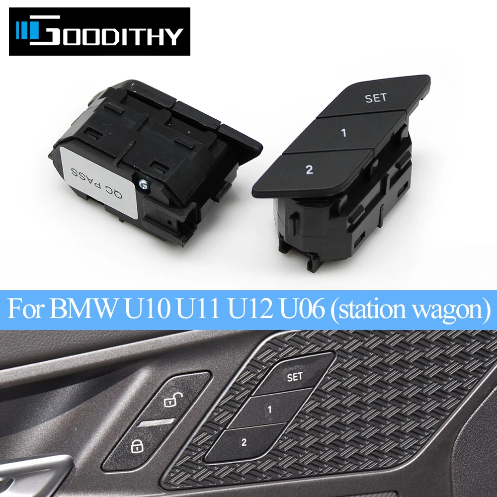 LHD اليد اليسرى سائق مقعد السيارة تعديل مفتاح الذاكرة زر الجمعية لسيارات BMW 2 سلسلة X1 X2 iX1 U06 U11 U12 U10 2022-2024