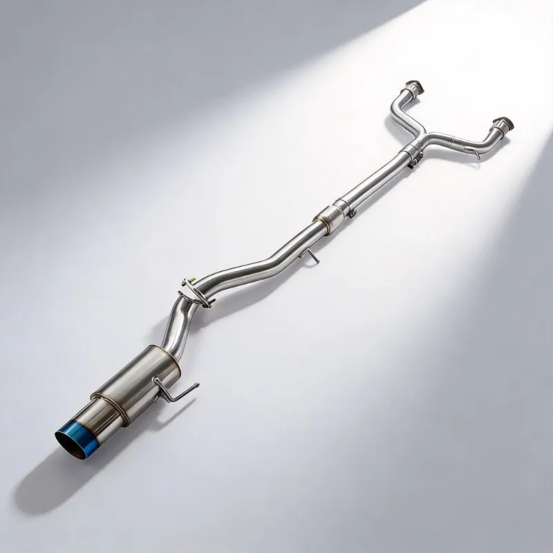 Mid Pipe Exhaust for Nissan 350Z 370Z 3.7 2002-2010 Large Caliber Pointed Front Y-shaped Pipe ALOSI High-performance Heat Shield