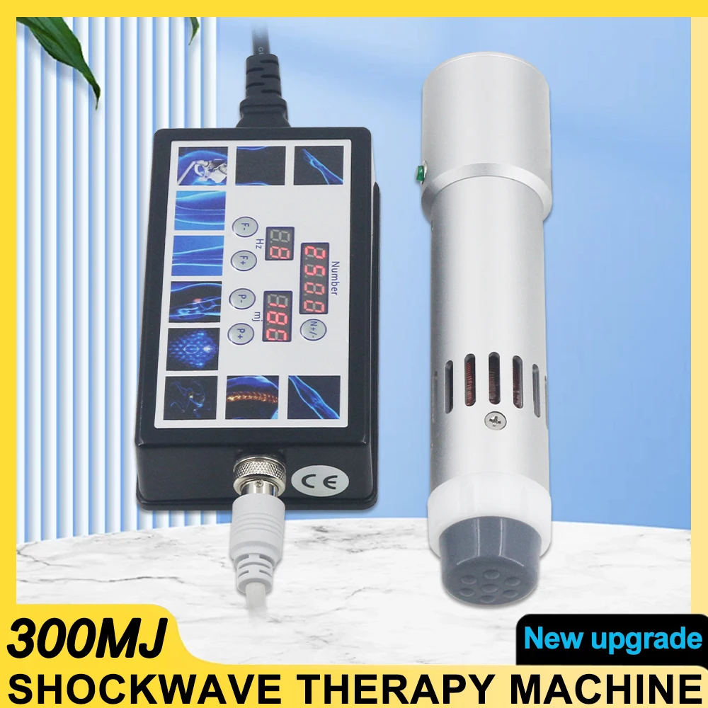 300MJ Physiotherapy Shockwave Therapy Machine Body Massage Relax ED Treatment Body Relax Tennis Elbow Shock Wave Equipment