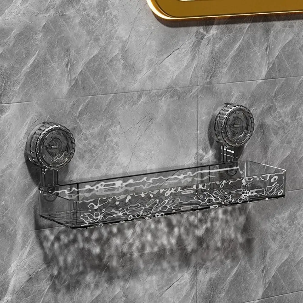 

Plastic Suction Cups Shower Shelves Rectangular/Triangular Punch-Free Shower Storage Rack Reusable Draining