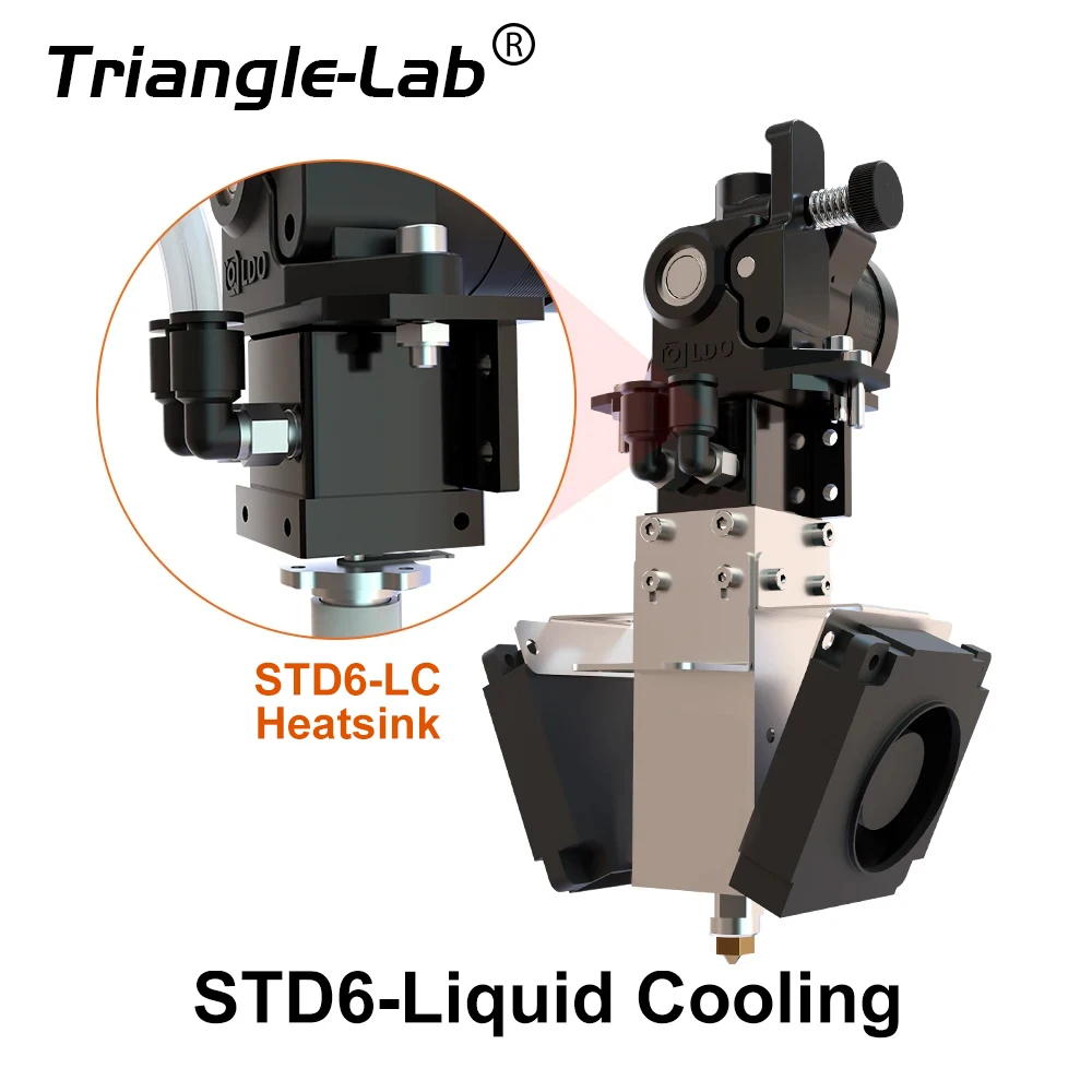 

CTrianglelab STD6-LC Ceramic Heating Core Maximum Continuous Flow up to 95mm³/s Direct Drive Extruder STD6 Hotend 3D Printer CHC