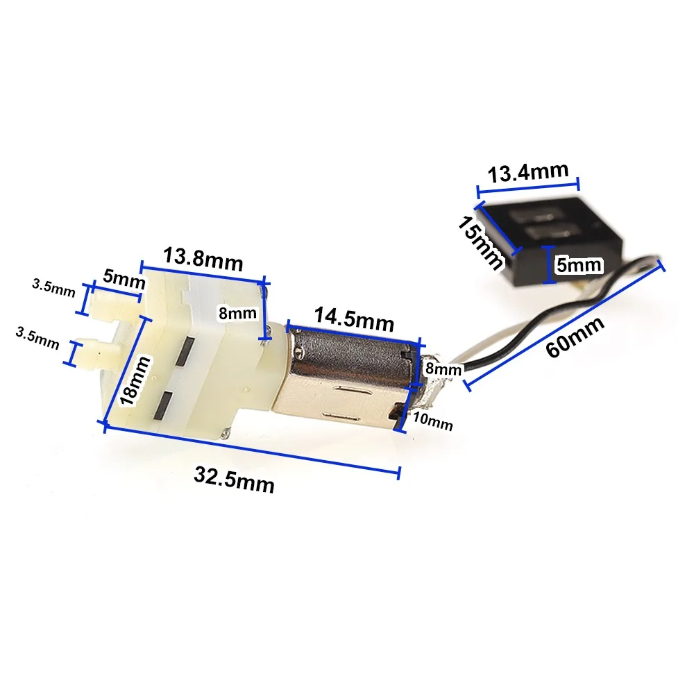 

M20 DC 5V Water Pump Mini Precision Air ​Pump Manual Parts Water-cooled Silent Small Pump DC Motor