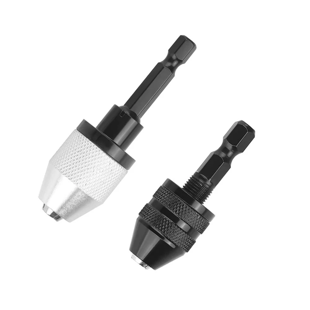 Hex Shank Drill Chuck Bit Clamping Range Drill Hole Driver Converter Keyless Drill Chuck Quick Change Converter