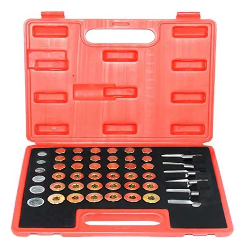 

114pcs Oil Pan Drain Plug Thread Repair Replace Tool Sump Gearbox Repair Tool Set For Car Motorcycle M13 M15 M17 M20 M22