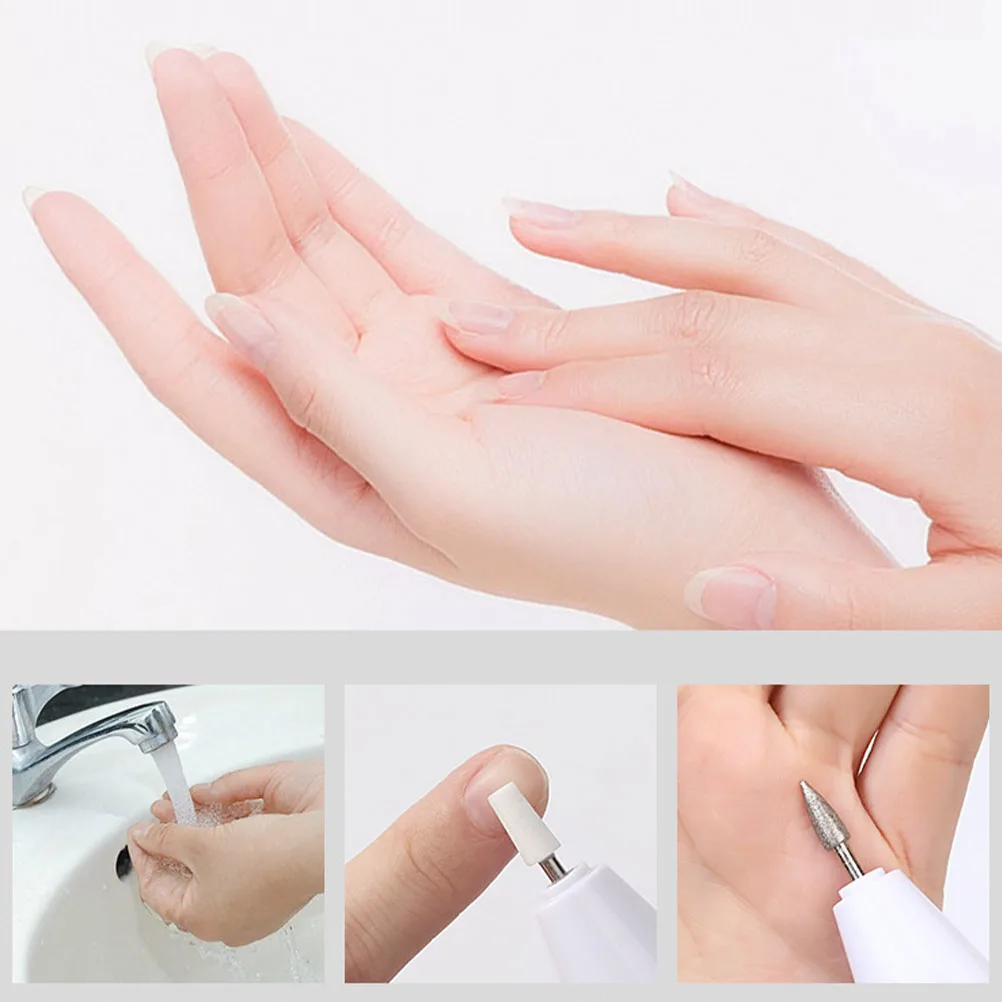 

1set Electric Grinder Manicure Polisher Baby Trimmer Operated USB Rechargeable Polishing Tool for Art Dead Skin Removal