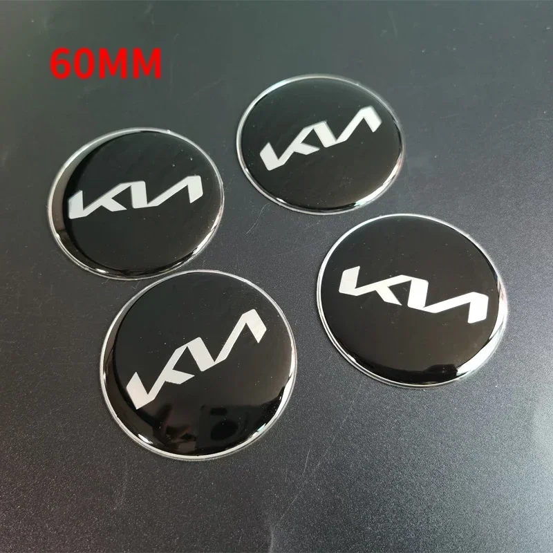 Car Front Rear Emblem Sticker for KIA K2 K3 K4 K5 KX7 Sportage Picanto Sorento Rio Niro Soul Ceed Steering Wheel Rim Logo Decals