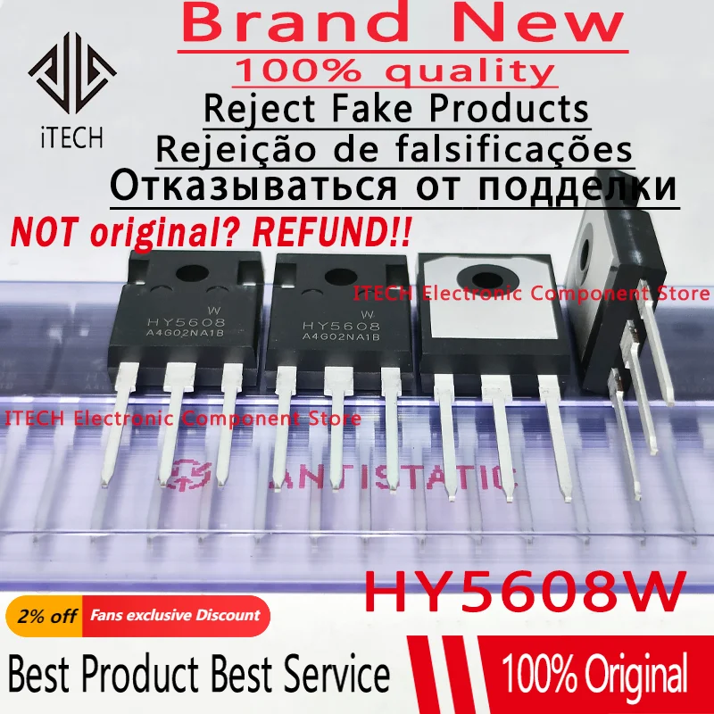

(10-50)pcs/lot Original MOSFET HY5608W 360A80V HY5608 TO-247 Transistor 100% New and Genuine