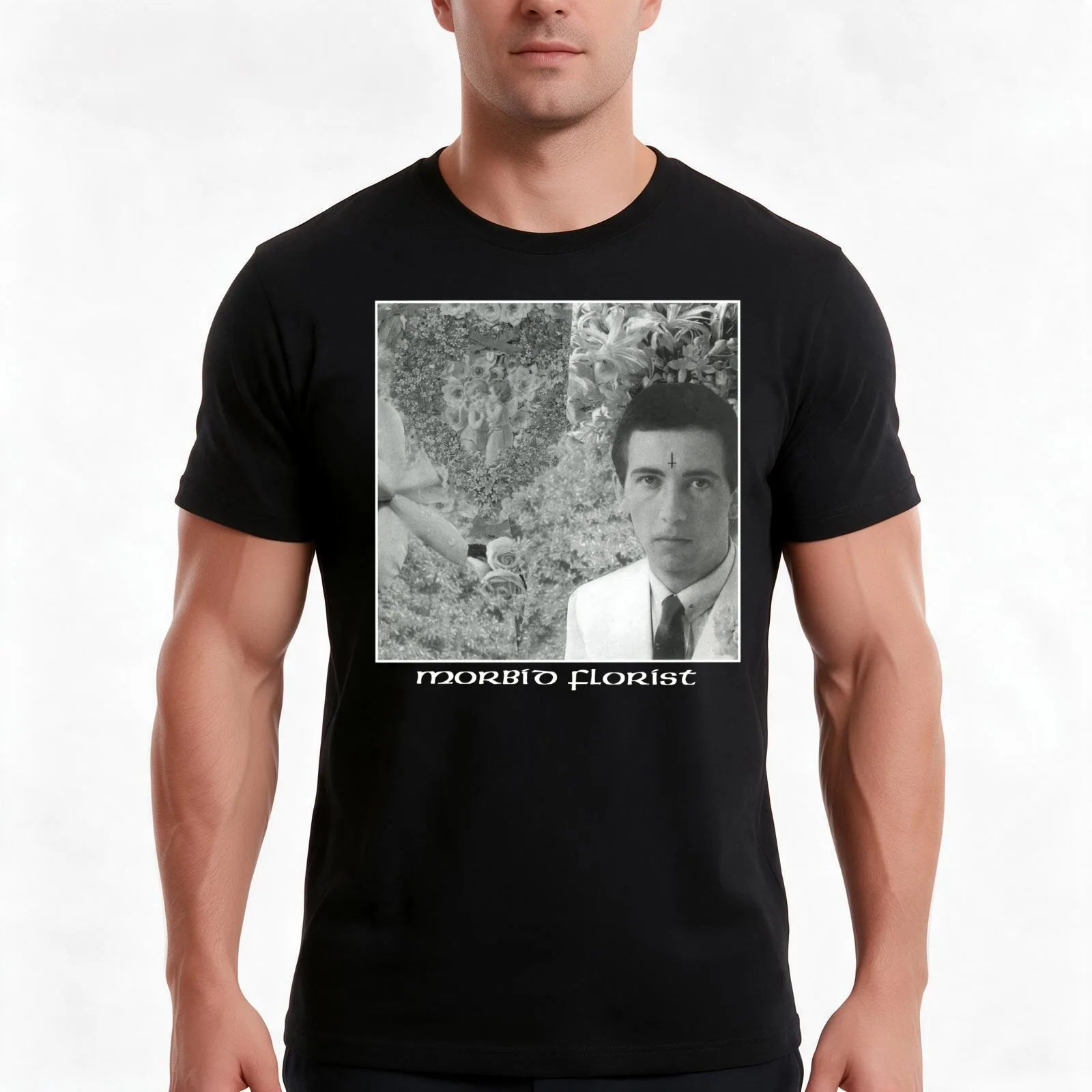 Morbid Florist T-Shirt, Summer Casual Cotton Tee, Oversized Streetwear Tops, Vintage Graphic Print, Loose Fit Short Sleeve