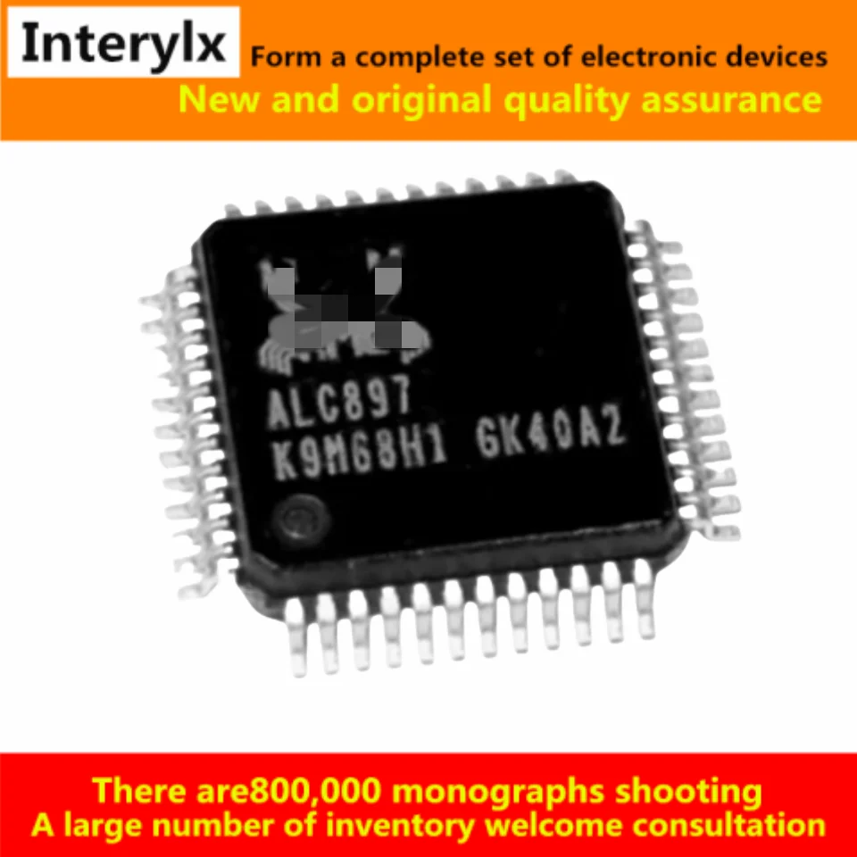 Decodificador De Áudio Controlador Chip IC, Interface De Placa De Som, ALC897-VA2-CG, ALC897, LQF48, 1pc por lote