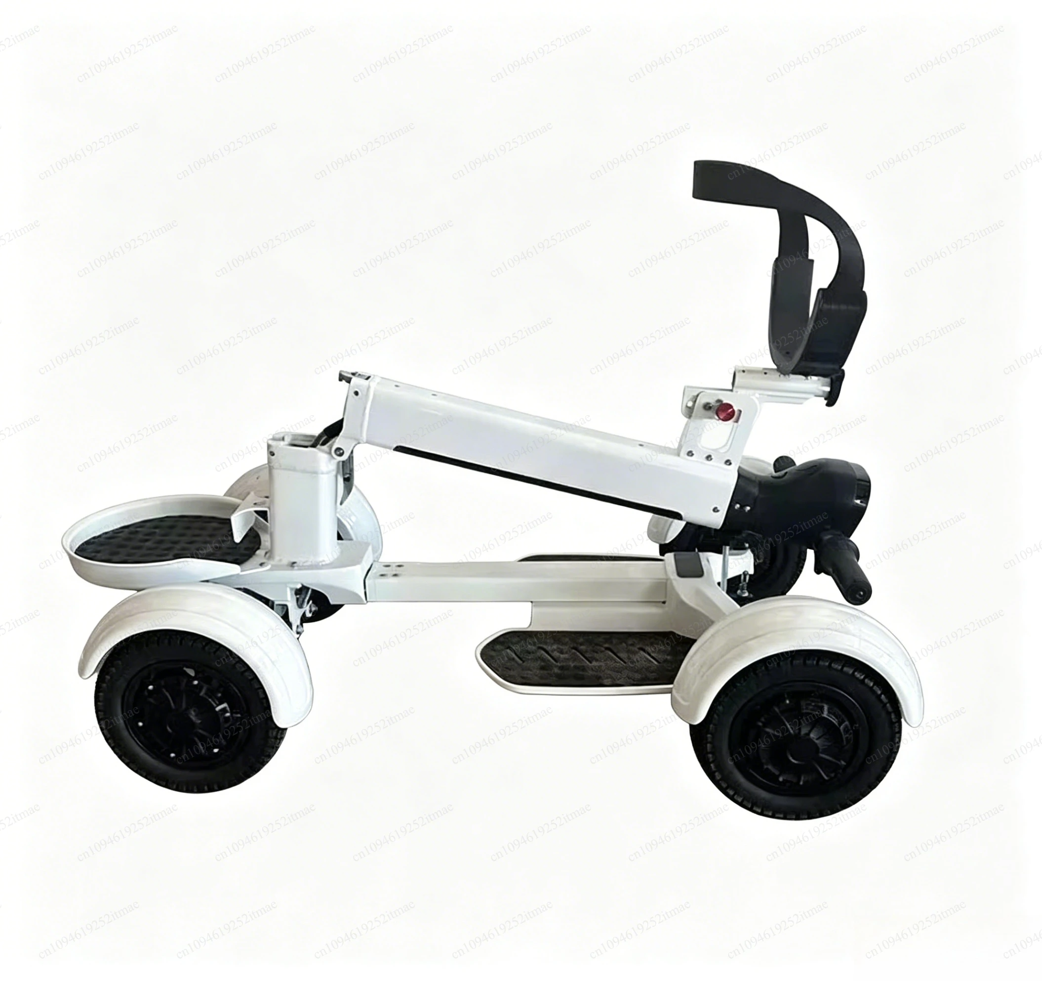 Solar Powered Four Wheel Electric Golf Vehicle with Golf Trolley
