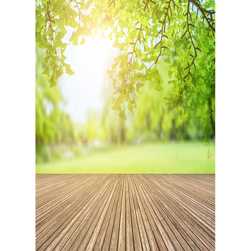 SHENGYONGBAO Spring Flower Forest Wooden Floor Backgrounds Sky Sea Baby Portrait Photo Backdrops Studio Props 211025 ZLSY-85