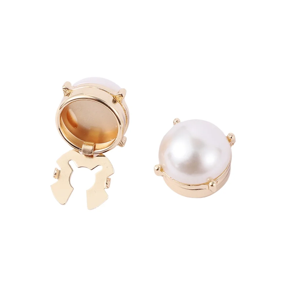 New Fashion Pearl Cufflinks Men\'s Shirt Buttons Cuff Links Luxulry Wedding Business Jewelry Accessories High-Quality