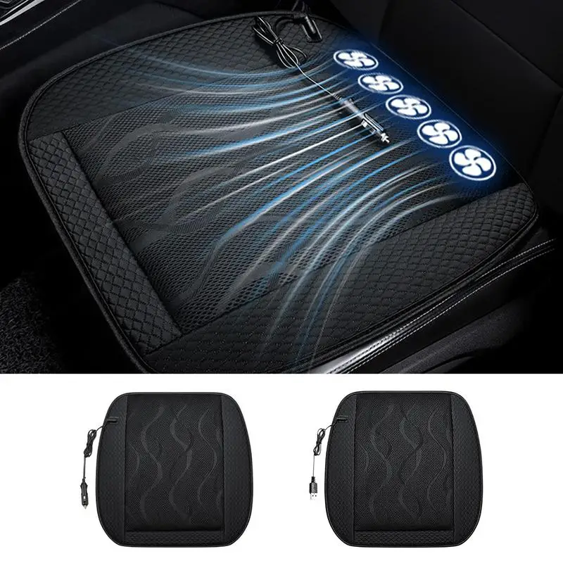 

Cool Car Seat With Fan Powerful Chair Cushion Cooling Seat Cushion Enhanced Driving Comfort For Cars Trucks SUVs