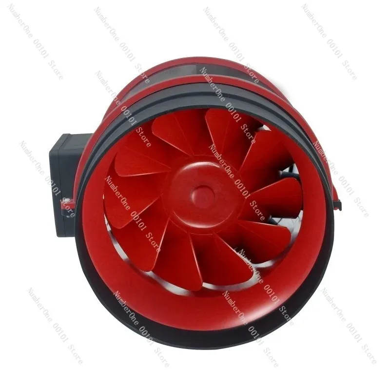 Circular Duct Fan, Black Outlet Fan, 110V American Standard, British and European 220V Options, Reliable Air Circulation