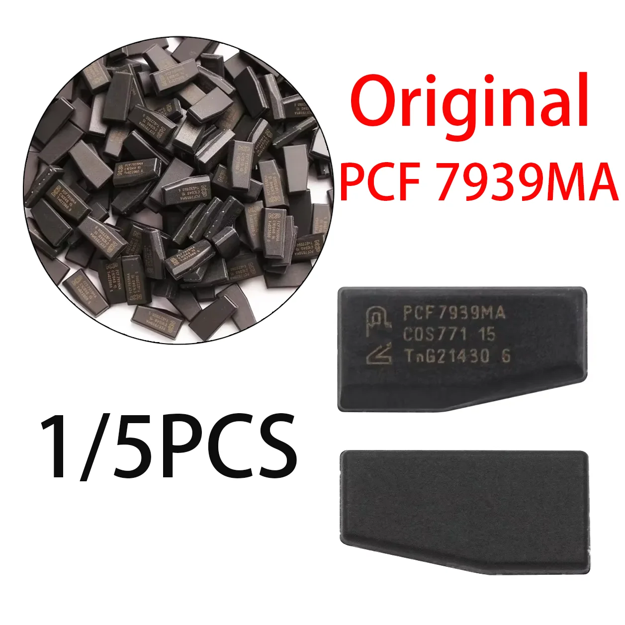 Original PCF7939MA (TP39) Blank Auto Car Key Carbon 4A Hitag AES Transponder Chip For Renault Dacia Duster Nissan Hyundai Fiat