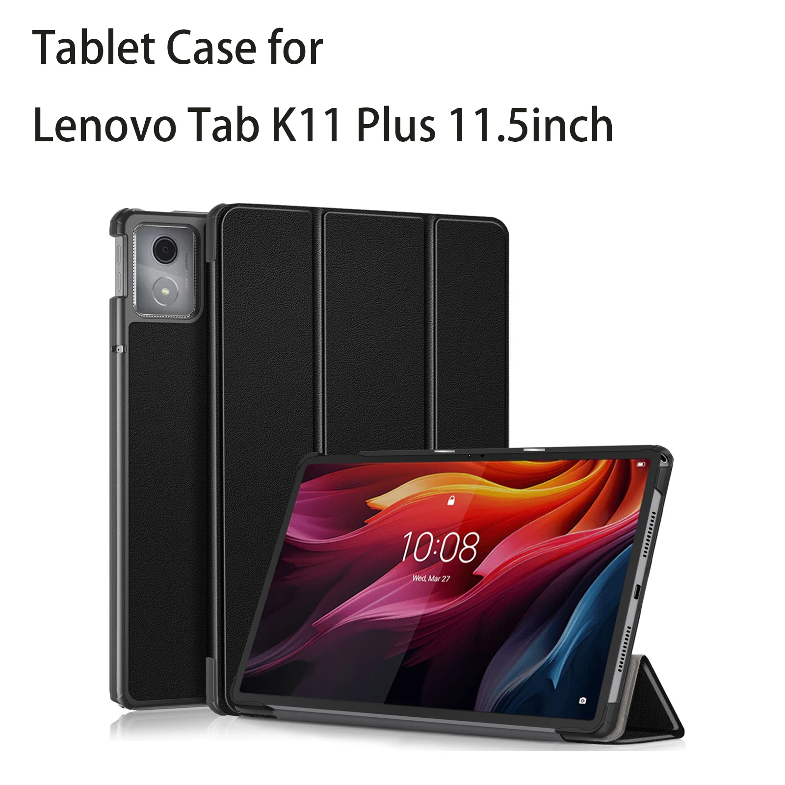 Tablet Case for LenovoTabK11Plus11.5inchTB352FU Protective Cover SmartWakeup function(PU Leather Material,ultra Slim,Shockproof)