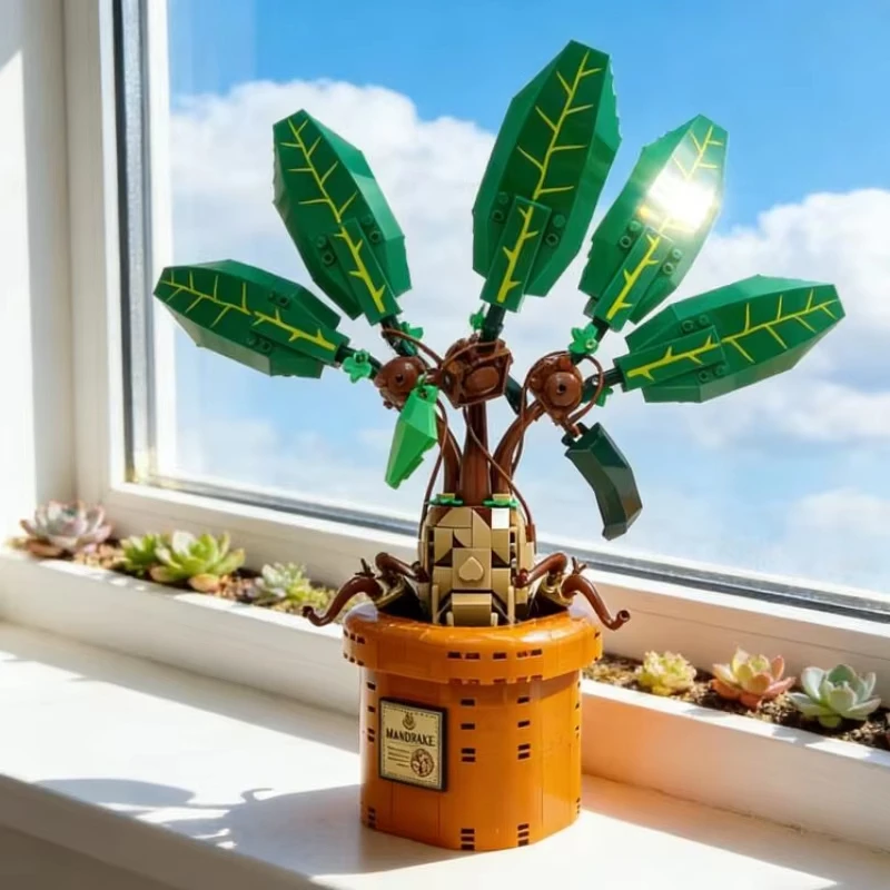 

Xinha Magic Series Mandrake Plant Model Building Blocks Educational Toys The best Birthday Gift