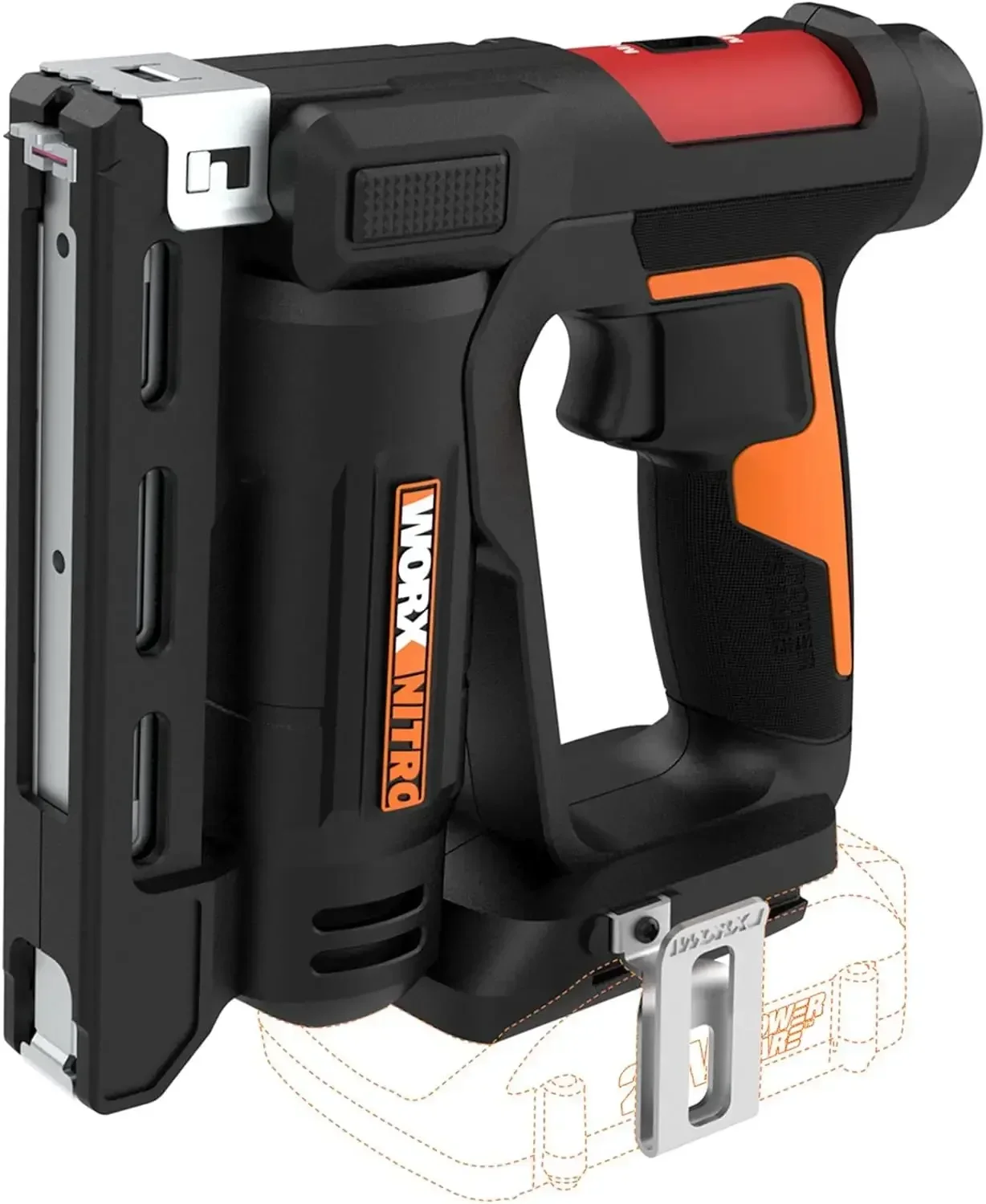 

Nitro 20V Power Share 3/8” Cordless Crown Stapler with Air Impact Technology - WX843L.9 (Tool Only)