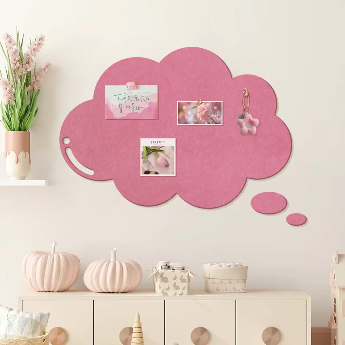 Decorative Felt Board, ideal for home memo notes, felt wall sticker, photo wall and bulletin board