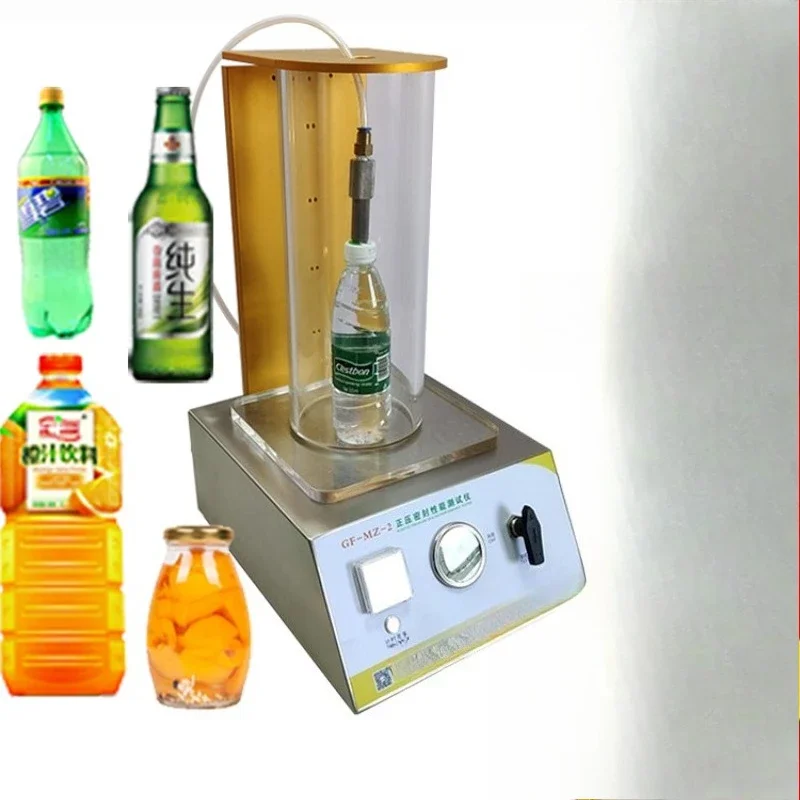 Bottle cap tightness tester positive pressure sealing tester