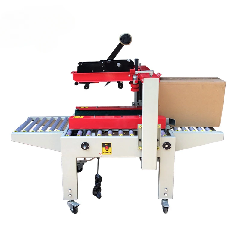 FJ-5050 left and right drive upper and lower tape sealing and packing machine semi-automatic packaging and sealing machine